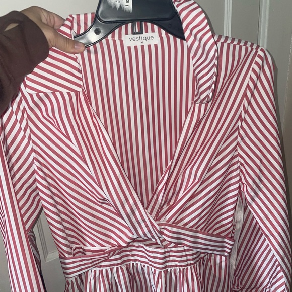 Vestique Pink Striped Maxi Dress - Picture 6 of 6